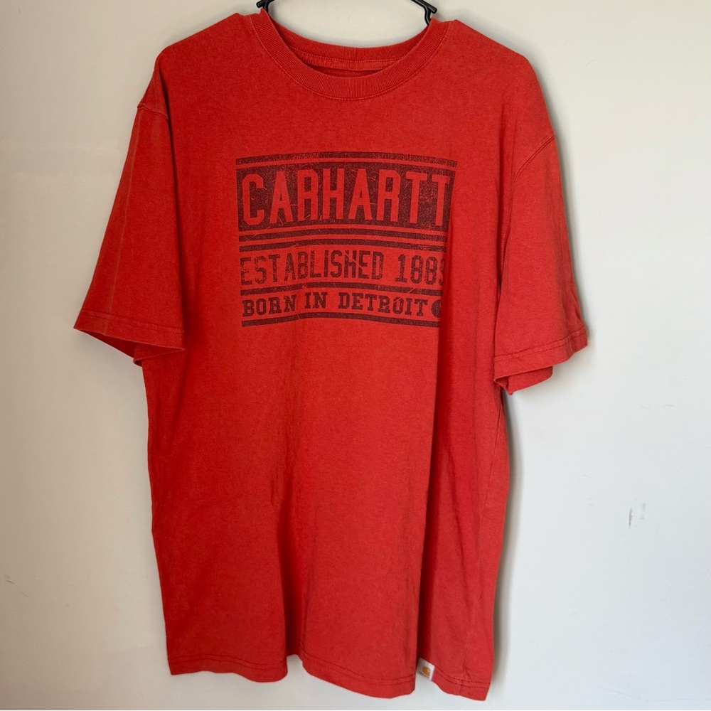 Carhartt Men's Original Fit Graphic Red Tee